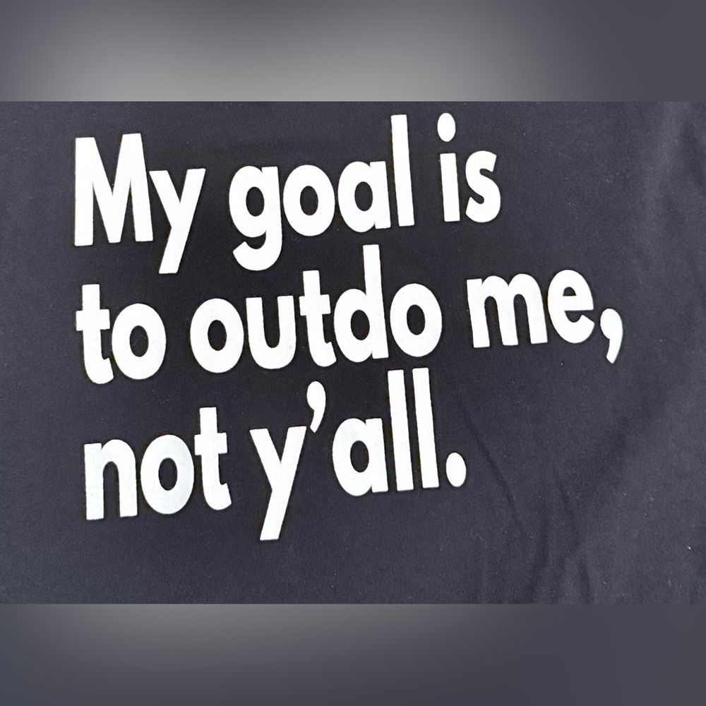 Black Graphic T-Shirt with Motivational Quote